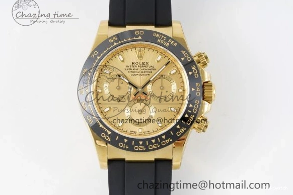 SA4130 Strap Rubber 1:1 Daytona BTF Best 116518 Lume on V2 Dial Oysterflex Edition YG 0523